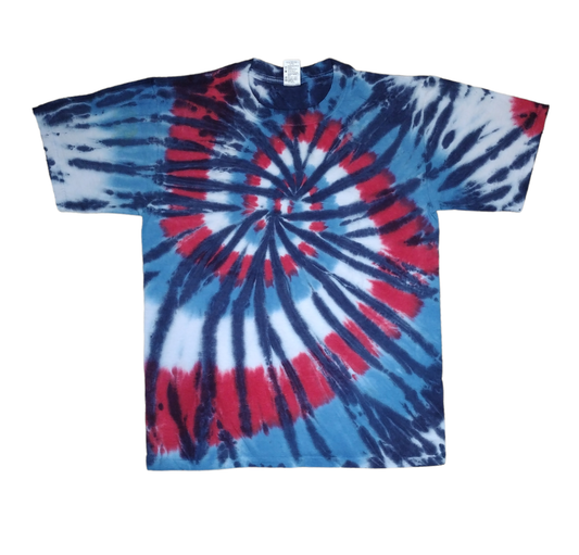 Small RWB Spiral Tiedye