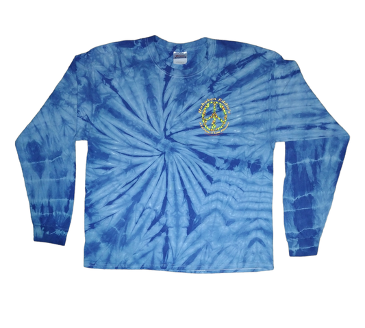 XL Long Sleeve Blue Tiedye