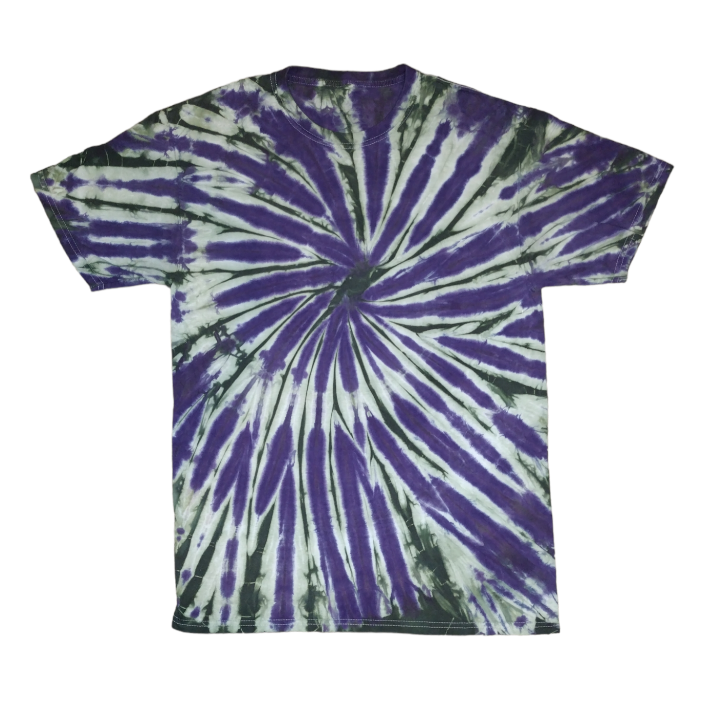 Medium Purple and Green Spiral Tshirt